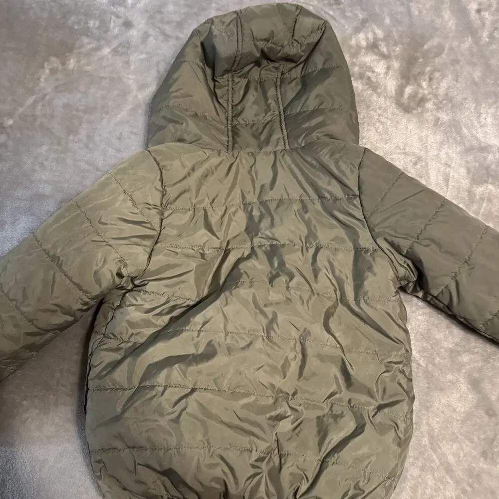 Carter's Size 5 Army Green (Olive) Puffer Winter Coat Jacket Hooded Exc Con'd
